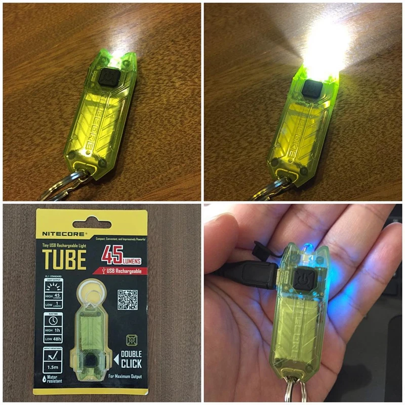 NITECORE трубки V2.0 USB Перезаряжаемые Мини Вспышка светильник Высокая