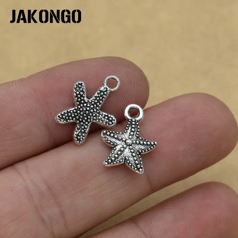 JAKONGO Mix Античная Посеребренная раковина рыба черепаха крючок Подвески Ювелирные