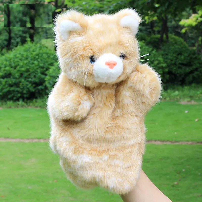 2color finger puppets cat doll Plush Toys for kids/Kids /2 pcs group/glove Give children gift pendant|gift seal|gifts f1 fansgift lighter |