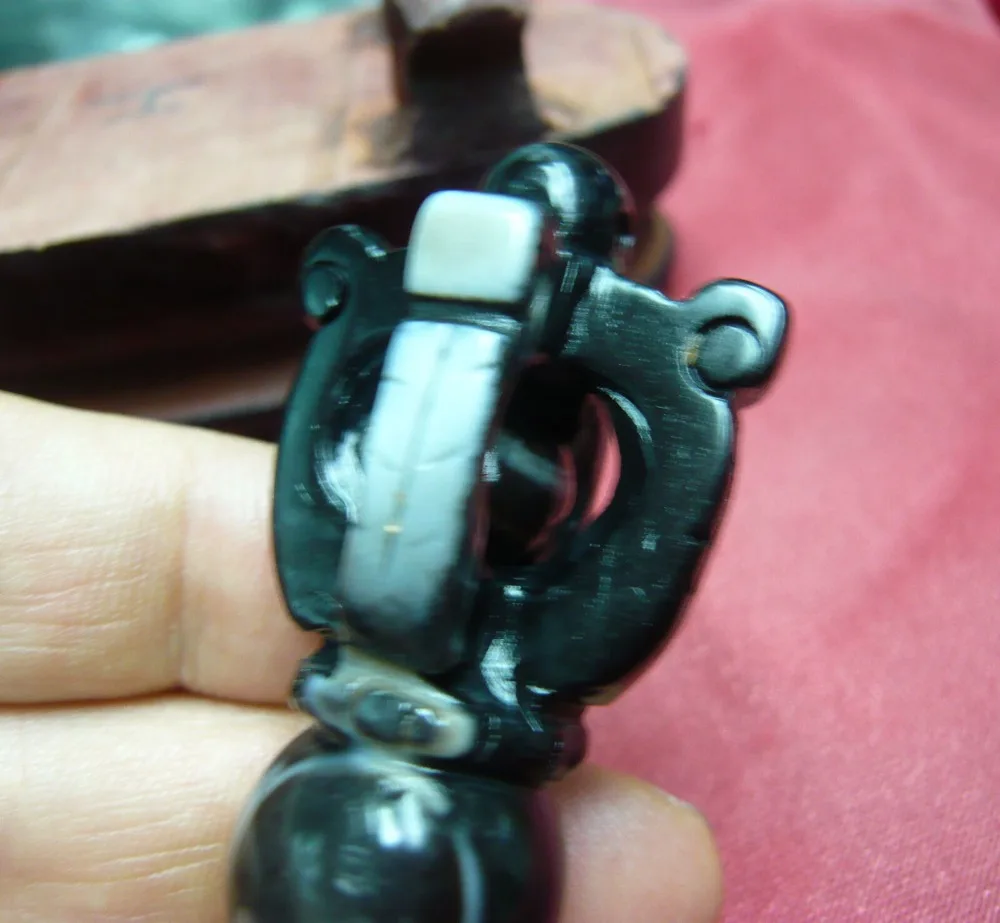 Magic Power Тибетский оникс острый наконечник Голова Дракона искусственная подвеска