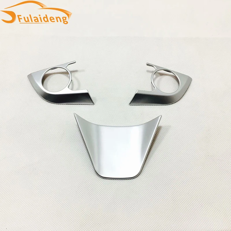 3pcs For Toyota Corolla Hatchback 2019 ABS Carbon fiber Chrome red Steering Wheel Decoration Cover Trim Car Styling Accessories |