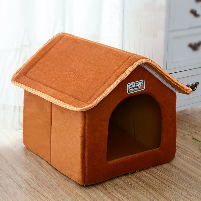 coffee HEYPET кошка кровать домик для домашних животных мягкий короткий коралловый флис коврик для кошек кровать для маленьких собак кошки гнездо зимний теплый спальный дом принадлежности - Цвет: coffee