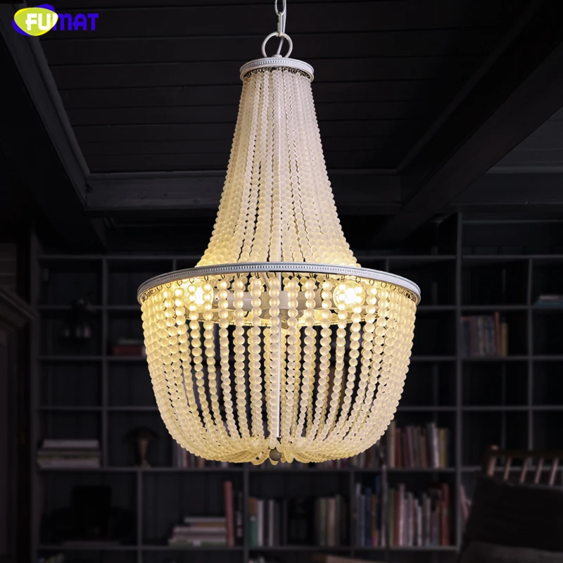 Люстра FUMAT в американском стиле стеклянная люстра на цепочке освещение для