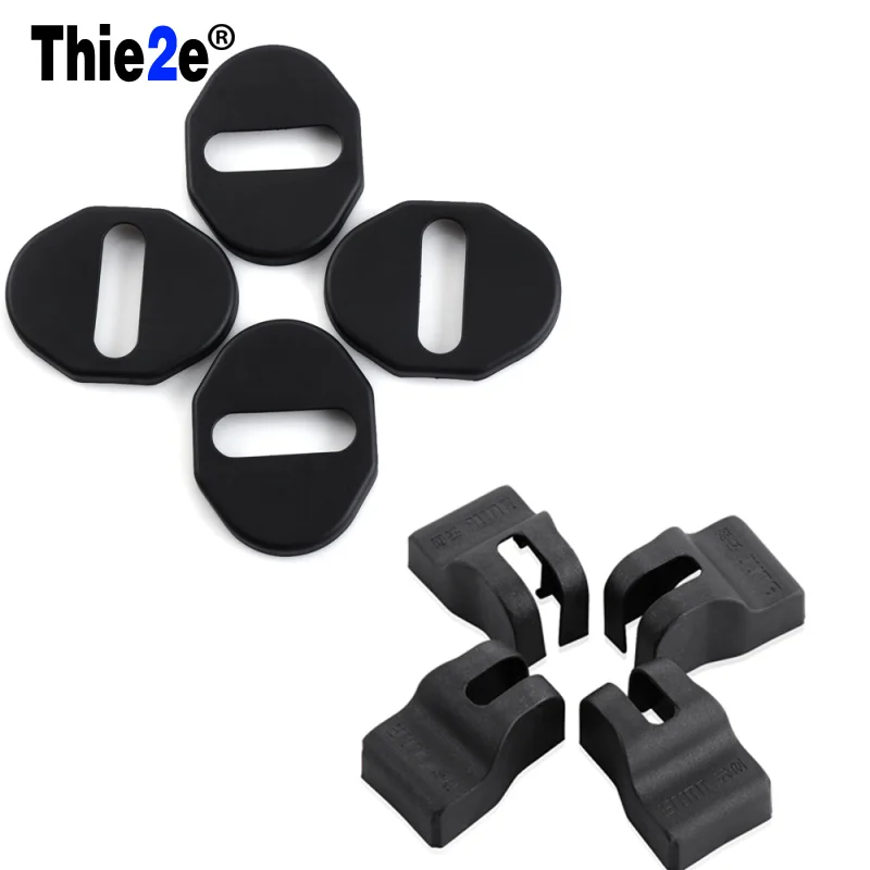 Стайлинг автомобиля отделка дверного замка чехлы для защита от дверных пробок