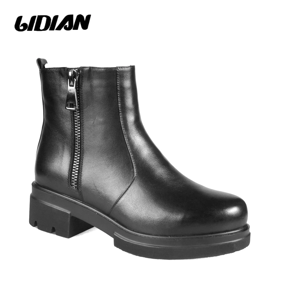 LIDIAN/женские ботильоны на плоской подошве Высококачественная обувь из