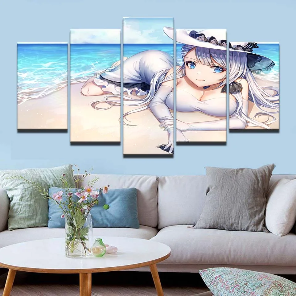 Современная HD Модульная картина настенная художественная структура 5 комплектов