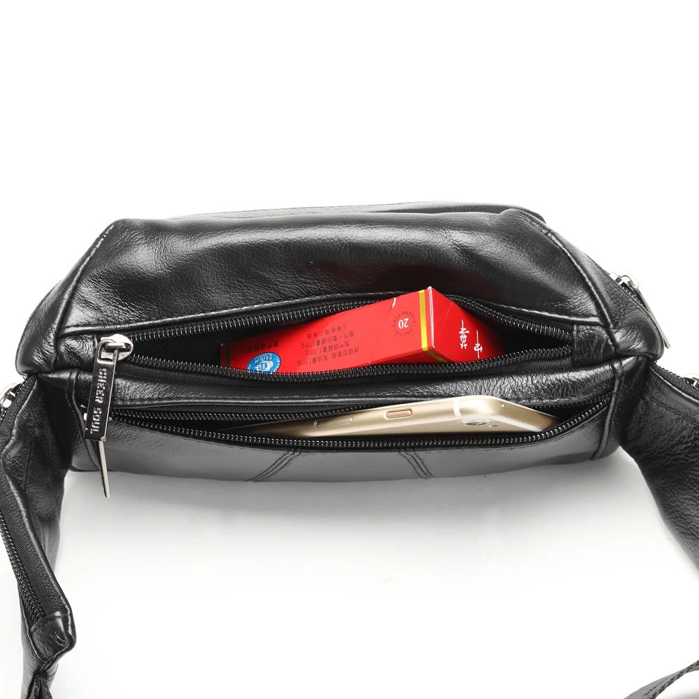 Casual Genuine Leather Men's Waist Bag Fashion Cow Crossbody Multifunctional Large Capacity Mobile Phone Key | Багаж и сумки