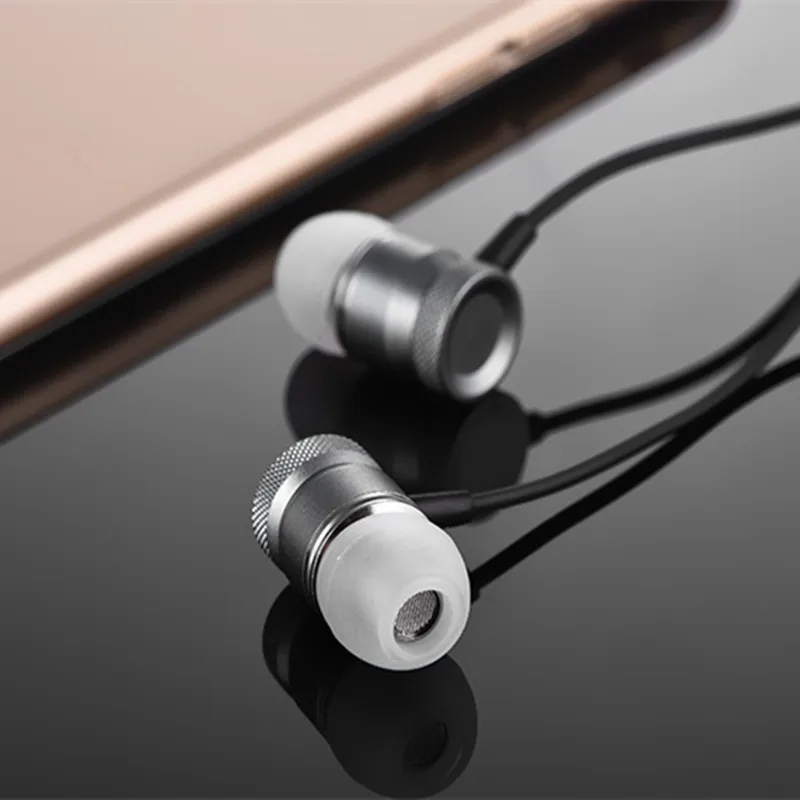 Высокое Качество Металла Наушники Для Wiko Wax Телефон HD Бас Вкладыши Mobliephone 3.5 ММ