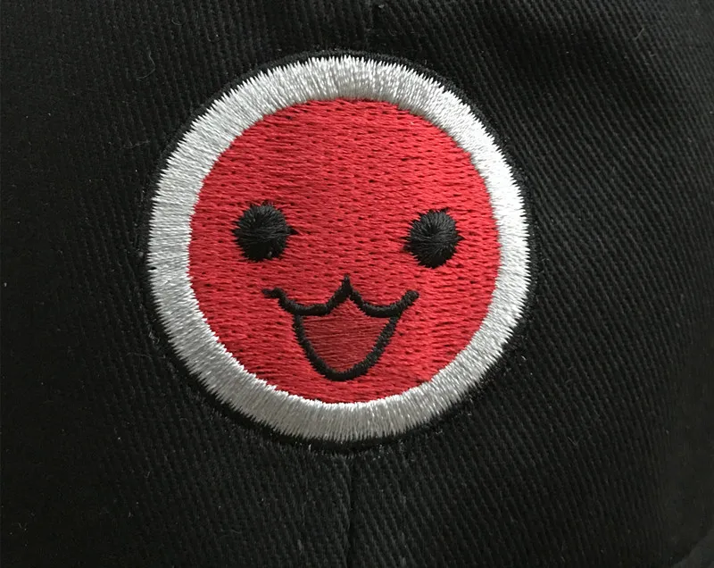 Бейсболка Taiko no Tatsujin DON DO KO черная бейсболка с вышитым смайликом Snapback|Аксессуары