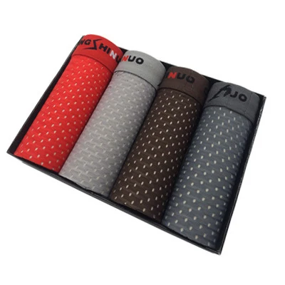 4pcs-B Jerrinut 2/3/4 штуки в партии трусы-боксеры Для мужчин нижнее белье мужские боксеры Лидер продаж дышащие мужские трусы боксеры для мальчиков, трусы, мужские шорты, боксеры - Цвет: 4pcs-B