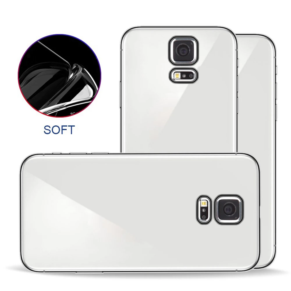 Подходит для Samsung Galaxy S5 Мобильный телефон чехол прозрачная задняя крышка с