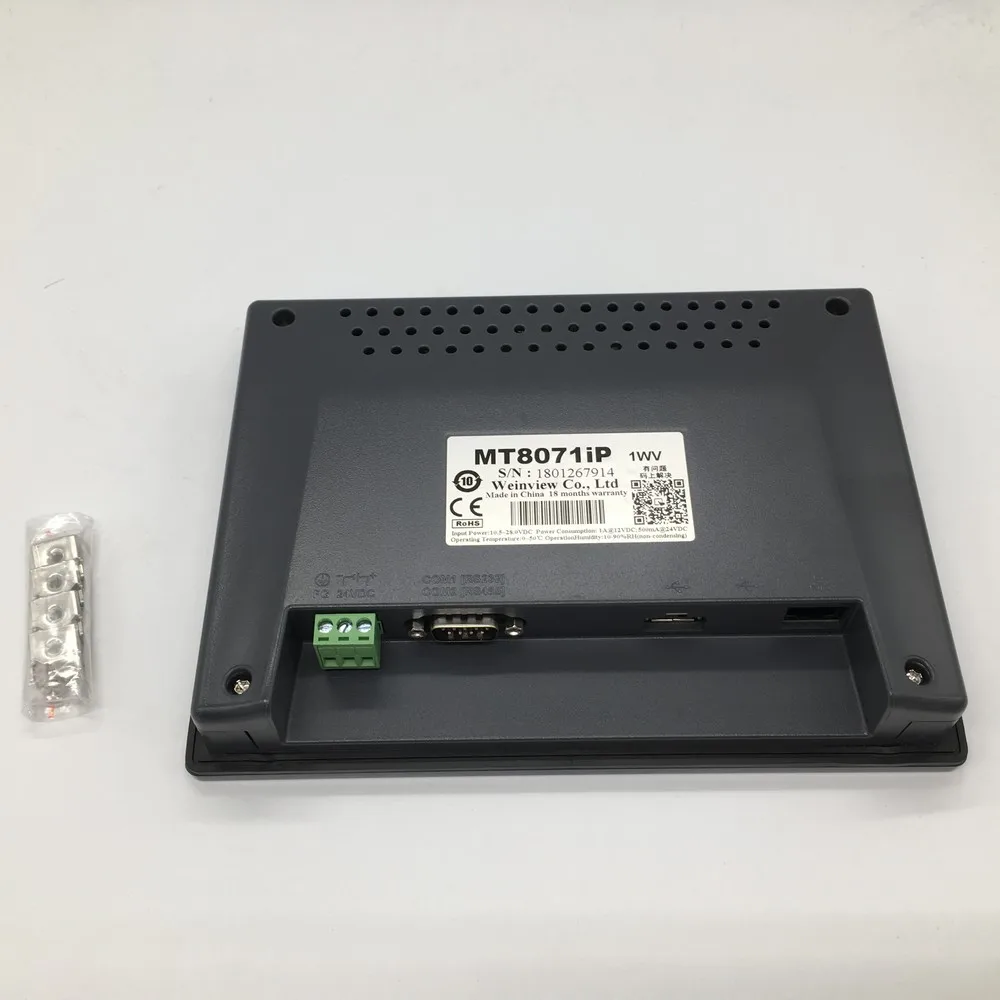 Weinview 7 &quotHMI MT8071iP дюймов 800*480 Сенсорная панель Ethernet 1 USB хост Weintek Замена MT8070iP MT8070iH5