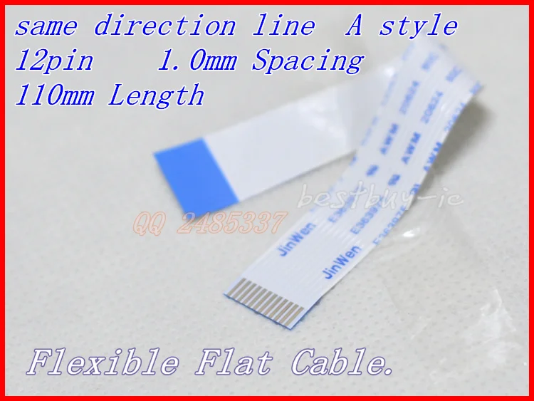 1.0 мм Расстояние + 110 Длина 12Pin/в том же направлении линии Мягкой проволоки ФФК KSS-240A