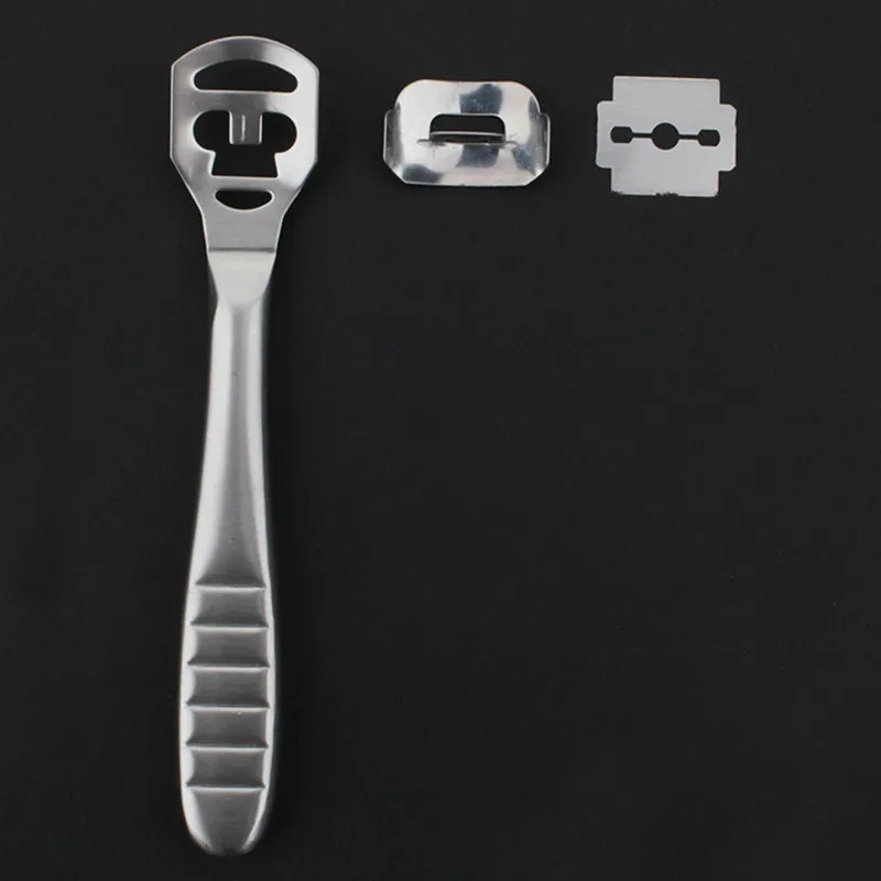 

New Stainless Steel Foot Rasp Shaver Cuticle Cutter Callous Remover Razor Scraper Exfoliating Smooth Skin Care Tool Suit JB28