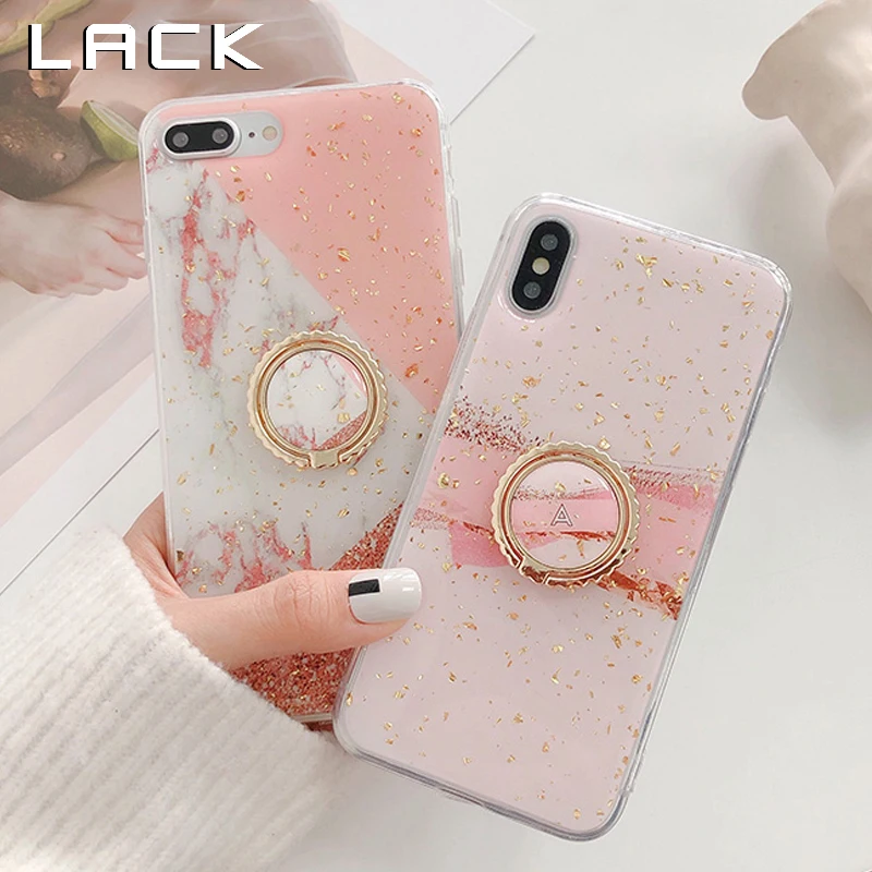 Чехол для iphone XS Max с золотой фольгой и мрамором чехол XR X 8 7 6S 6 Plus Модный кольцом