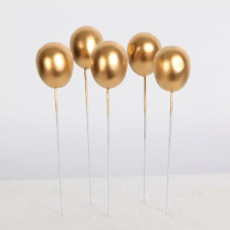 5pcs gold Розовый голубой Единорог торт Топпер облако горячий воздушный шар Фламинго флажки для торта День рождения свадьбы украшения детский Душ Поставки - Цвет: 5pcs gold