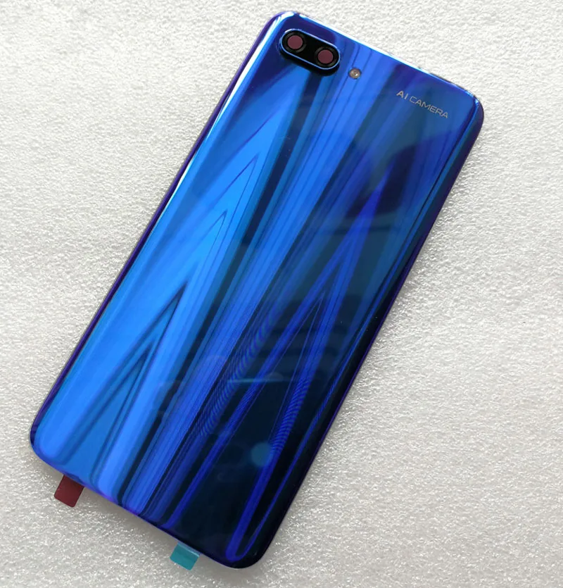 Крышка для аккумулятора Honor 10 Задняя стеклянная крышка задняя корпуса Huawei Honor10 с