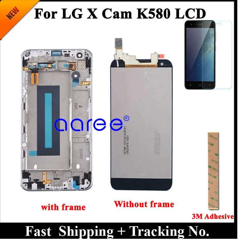 

100% протестированный ЖК-дисплей для LG X Cam, ЖК-экран K580, дисплей X Cam K580DS K580I, ЖК-экран, сенсорный дигитайзер в сборе