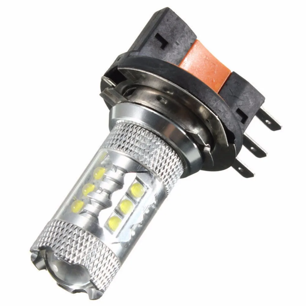 2 шт. светодиодный ные лампы H15 (PGJ23T1 Super White DRL 12 в 80 Вт CREEChip подходят для