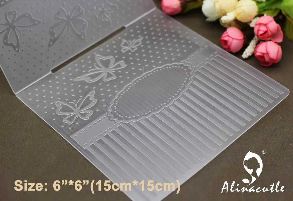 6 &quotx 6&quot пластиковая папка для тиснения Alinacraft Сделай Сам альбом скрапбукинга