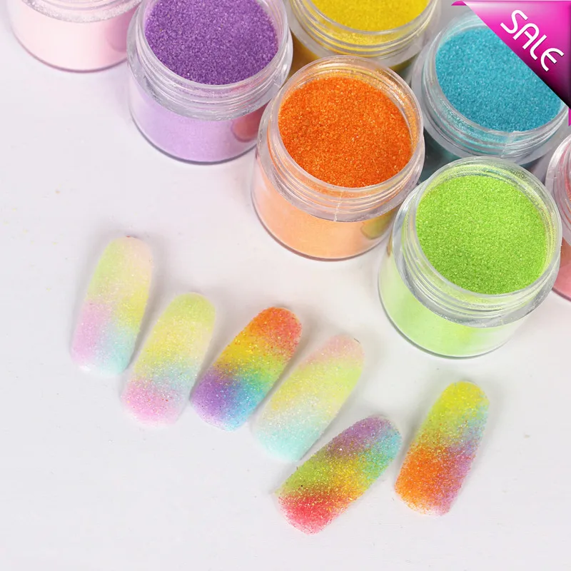 Красочная Ослепительная лучшая сахарная блестящая пудра из акрила порошковые
