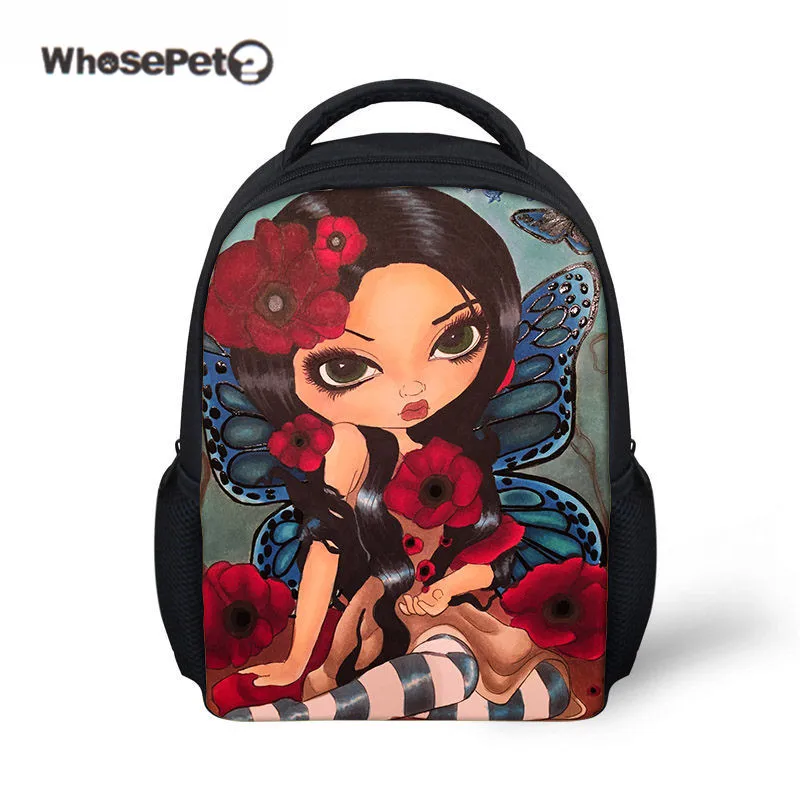 WHOSEPET мини-мультфильм готический костюм принт плеча Bookbag Малый Babys дизайнер Mochila