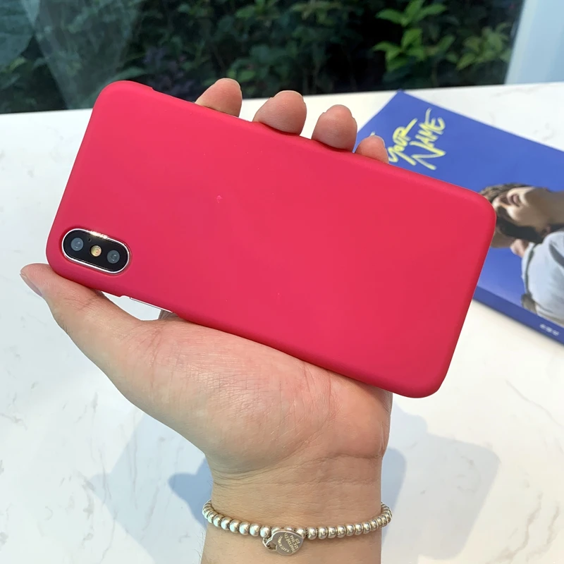Защитный чехол для Apple iPhone SE Матовый Жесткий пластиковый Чехол карамельных