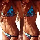 Hirigin, новинка 2018, сексуальный женский купальник-бикини, Женский комплект бикини с цветочным рисунком, купальник, бюстгальтер пуш-ап со средней талией, бандажная пляжная одежда