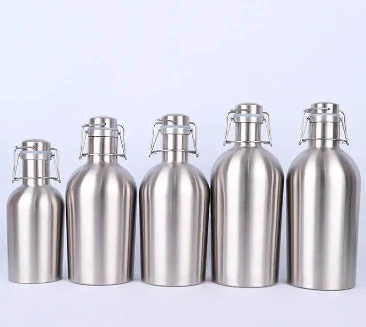 1L/1.5L/2L здоровые пивные бочки из нержавеющей стали, охладитель бутылок вина с двойными стенками, охладитель напитка, Новые Креативные кувшины для вина
