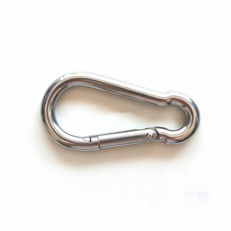 

10pcs/lot Stainless steel spring carabiner snap hooks M4 M5 M6 M7 M8