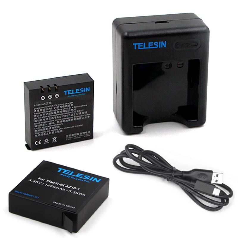 TELESIN 2 шт 1400mAh запасная перезаряжаемая литий-ионная аккумуляторная батарея Замена