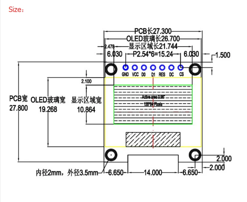 0,96 дюймов TFT ЖК-дисплей модуль для Arduino 7Pin 262 K SPI OLED Дисплей доска 128*64 STM32 ST7735S 4пр DIY Электронный