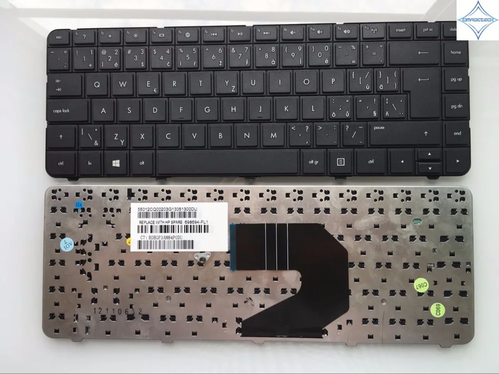 

Новинка для HP Pavilion G4 G43 G4-1000 G6 G6S G6T G6X G6-1000 635 Q43 CQ43 CQ57 G57 430 CZ SK Чешский Клавиатура для ноутбука 698694-FL1