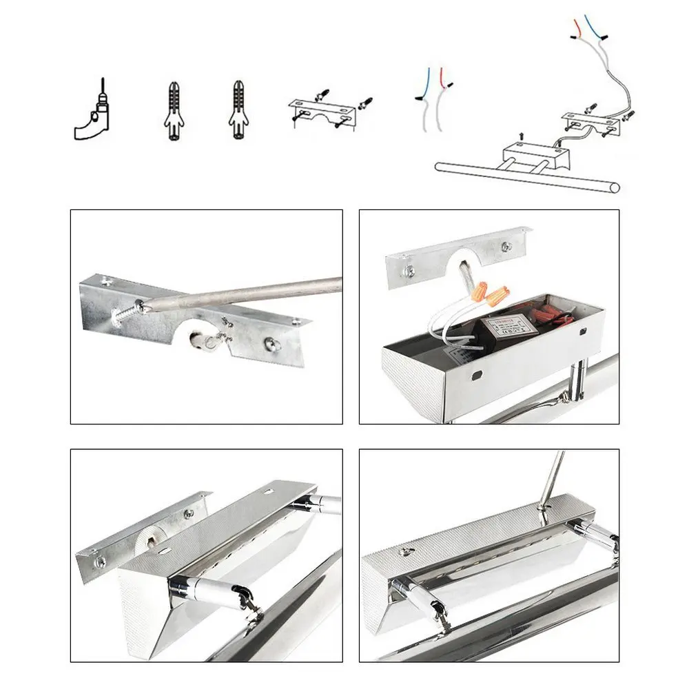 Светодиодный зеркальный светильник для ванной комнаты 5 Вт 110 В переменного тока