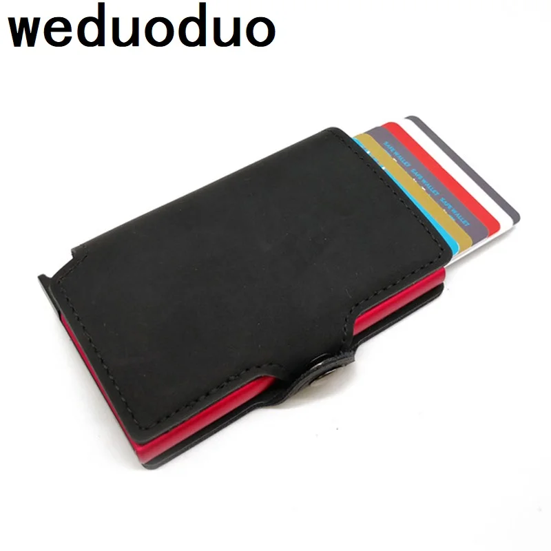 Weduoduo 2019 новинка держатель для кредитных карт бизнес мужчин держатели модные RFID