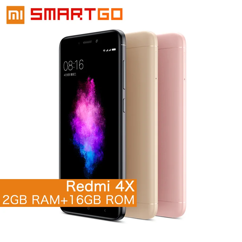 Оригинальный Xiaomi Redmi 4x мобильный телефон 2 ГБ Оперативная память 16 Встроенная