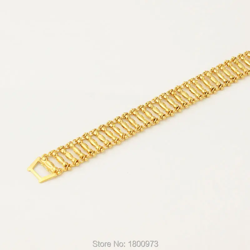 Новый уникальный width15 мм благородный мужской золотой цвет новейший полый браслет