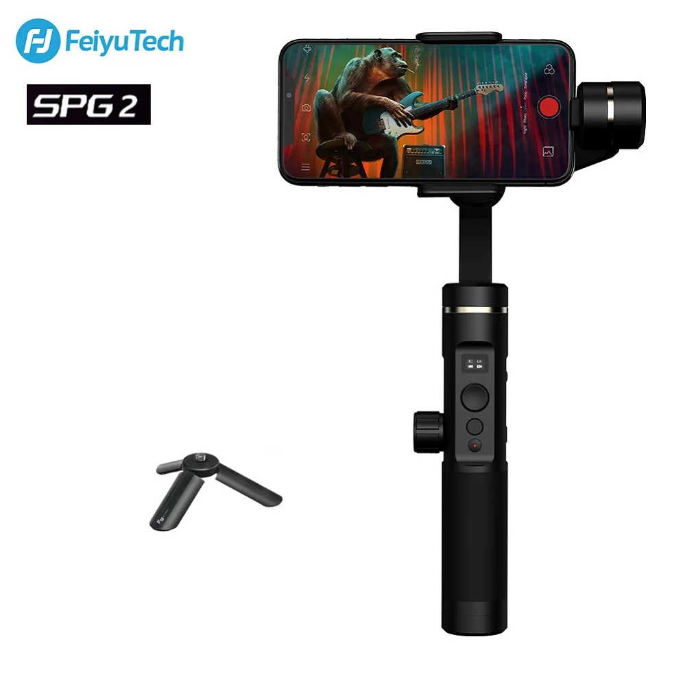 SPG 2 FeiyuTech SPG2 3-х позиционный ручной карданный стабилизатор для iPhone XS/X Max смартфон OPPO samsung S9 ViVO PK DJI Osmo Zhiyun Smooth 4 - Цвет: SPG 2