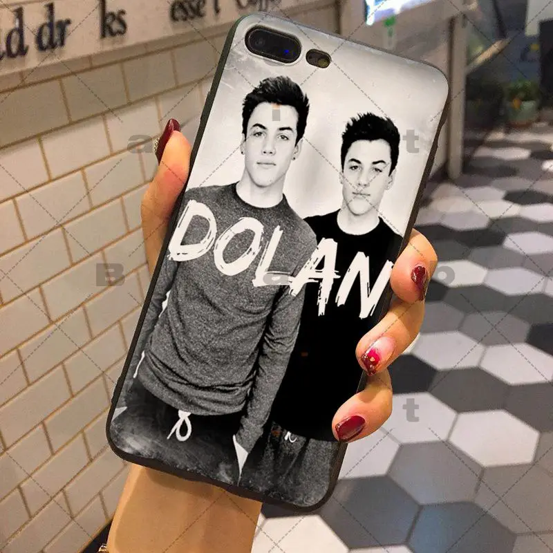 Силиконовый чехол для мобильных телефонов iPhone XS Dolan Twins мягкий силиконовый 5 5S 6 7
