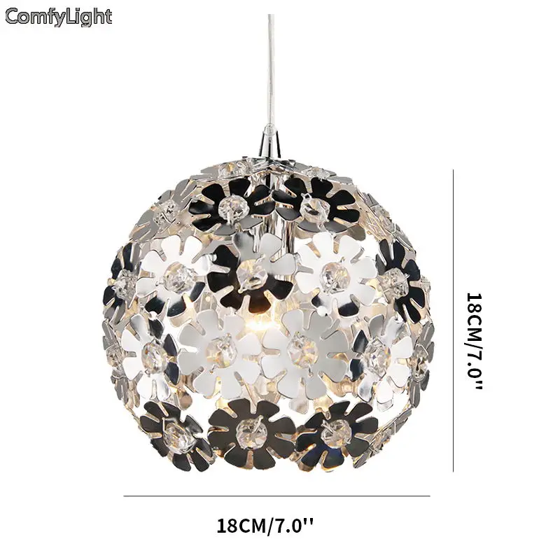 Современная хрустальная Подвесная лампа s в скандинавском стиле светильник для