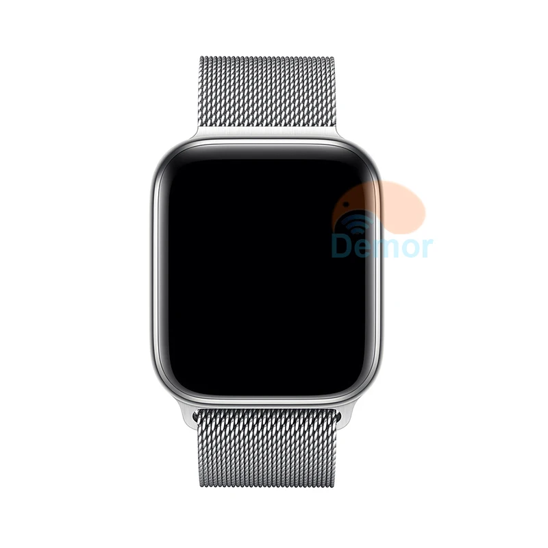 Silver Steel DEMOR Смарт Браслет для проверки сердечного ритма 9 gps для мужчин и женщин несколько видов спорта монитор сердечного ритма Smartwatch для iOS iPhone 8 X Android телефон Apple часы - Цвет: Silver Steel