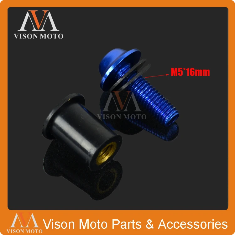 10X мотоцикл M5 5 мм ветровое стекло болты винт подходит для Yamaha YZF R1 R6 FZ6R FZ6 XJ6S XJR400 FZ1 |