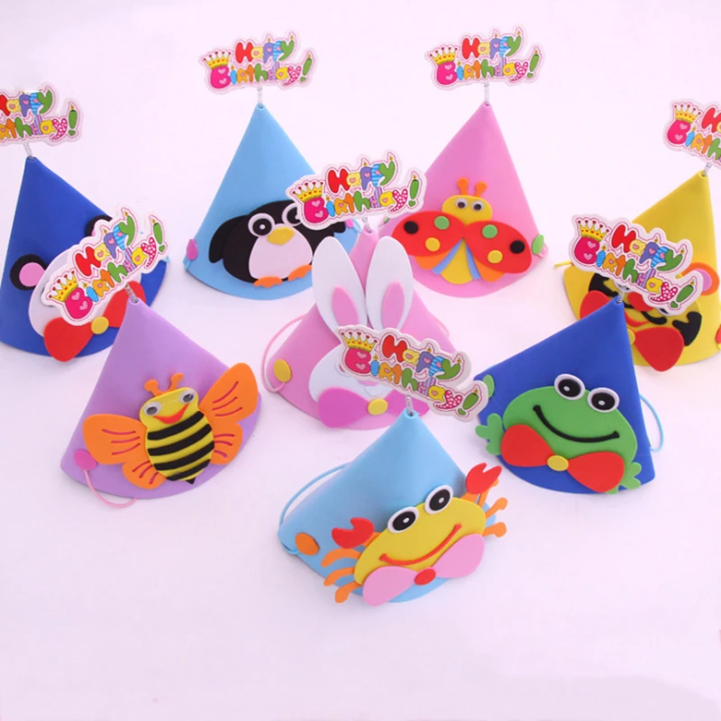EVA картонная детская шапка для дня рождения с животными Рождественская вечеринка