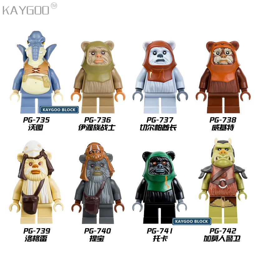 Джар Бинкс BB8 R-2D2 Ewok K3PO йода Звездные войны действие DIY Lando Han Grand фигурки Единая