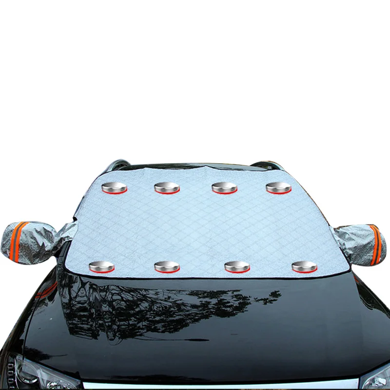 Magnetic-reflective Автомобильный чехол на лобовое стекло, Магнитный чехол для автомобиля, водонепроницаемый, авто, ледяной мороз, защита от солнца, внешний чехол для автомобиля, Стайлинг - Цвет: Magnetic-reflective