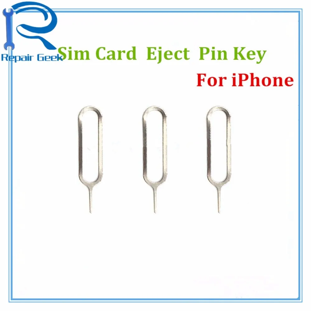 100 шт./лот лоток для удаления Sim-карты Инструмент извлечения игла ключ запасные