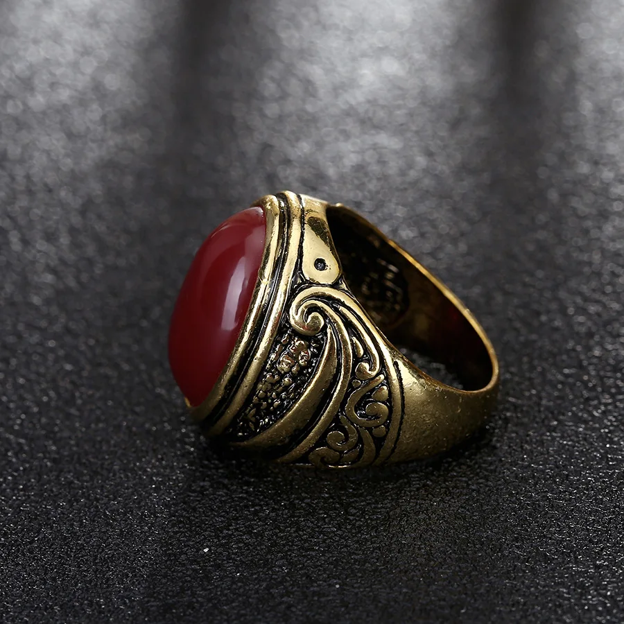 High Quality Antique Ring Men Christmas New Black Square Enamel Rings Fine Jewelry birthday for men gift 31068 | Украшения и