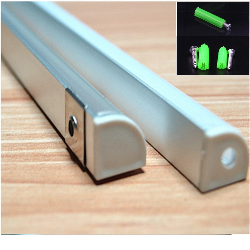 2-30Pcs/Lot 20Inch 50cm Led Aluminium Profile For 3528/5050/2835/5630 Strip 45degree Corner Channel With Cover Bar Light | Освещение