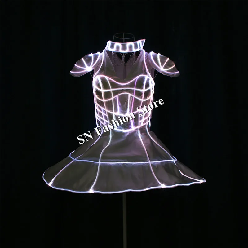 TC-191 программируемое полноцветное светодиодное танцевальное платье