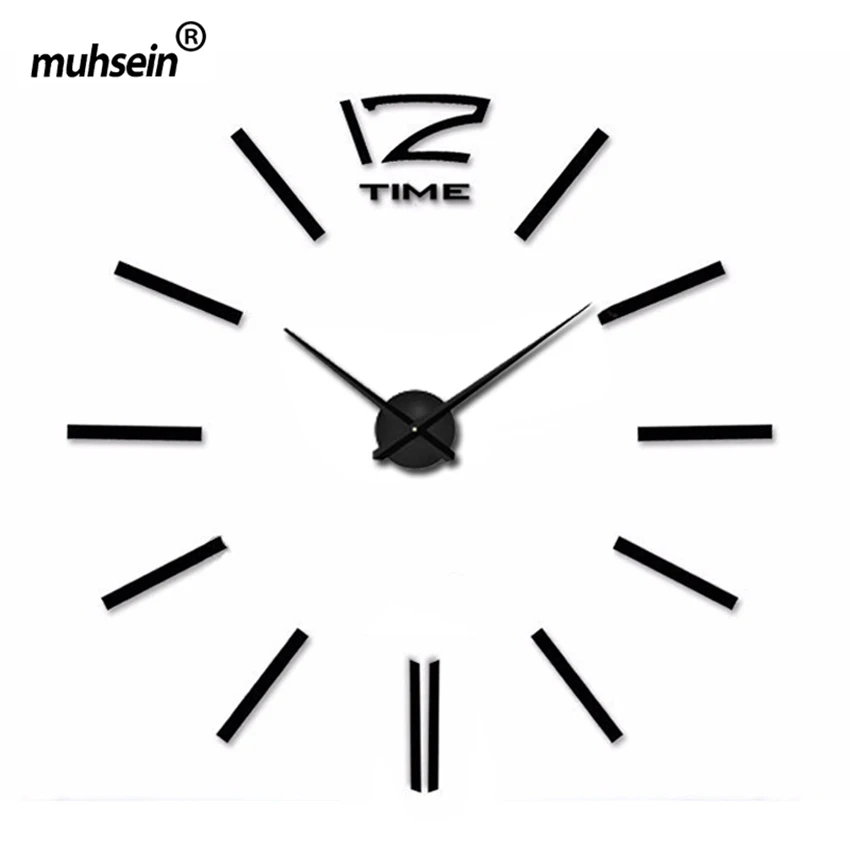 Самоклеящиеся настенные часы подарок на Новый год украшения для гостиной с